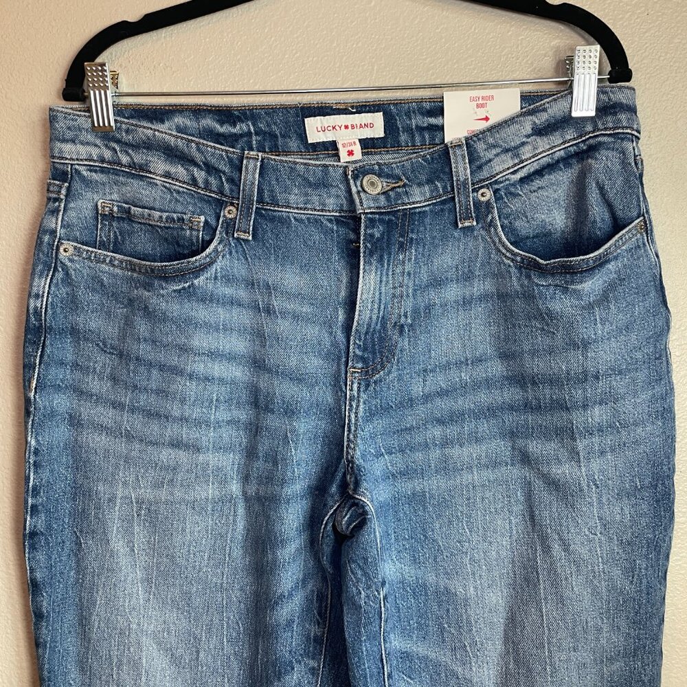 Lucky Brand Jeans Womens 12 / 31 Easy Rider Bootcut Denim Medium Wash - Picture 2 of 11